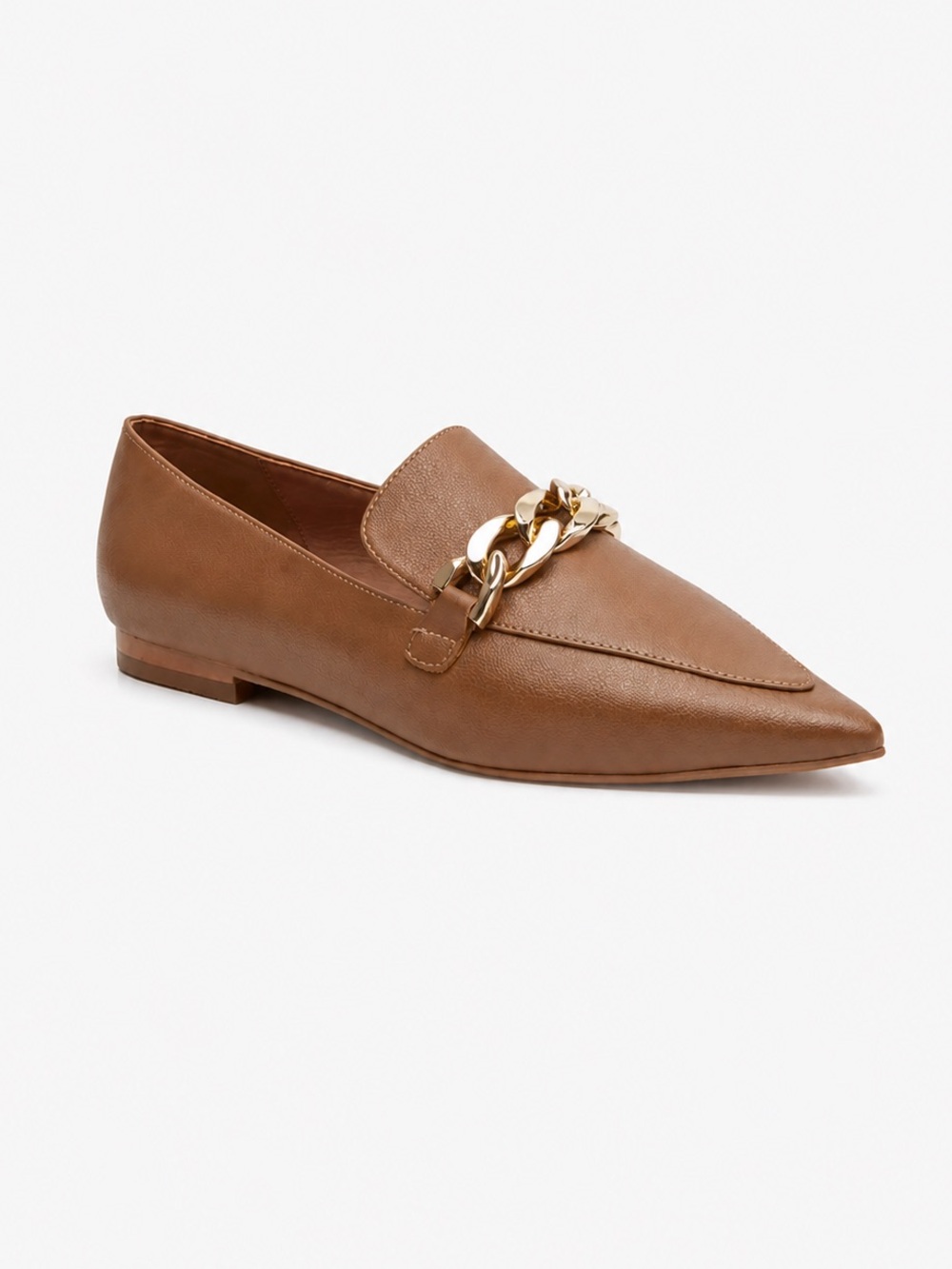 LINEA PAOLO Mabel Pointed Toe Tan Loafer Sz 8.5